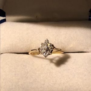 10k diamond ring